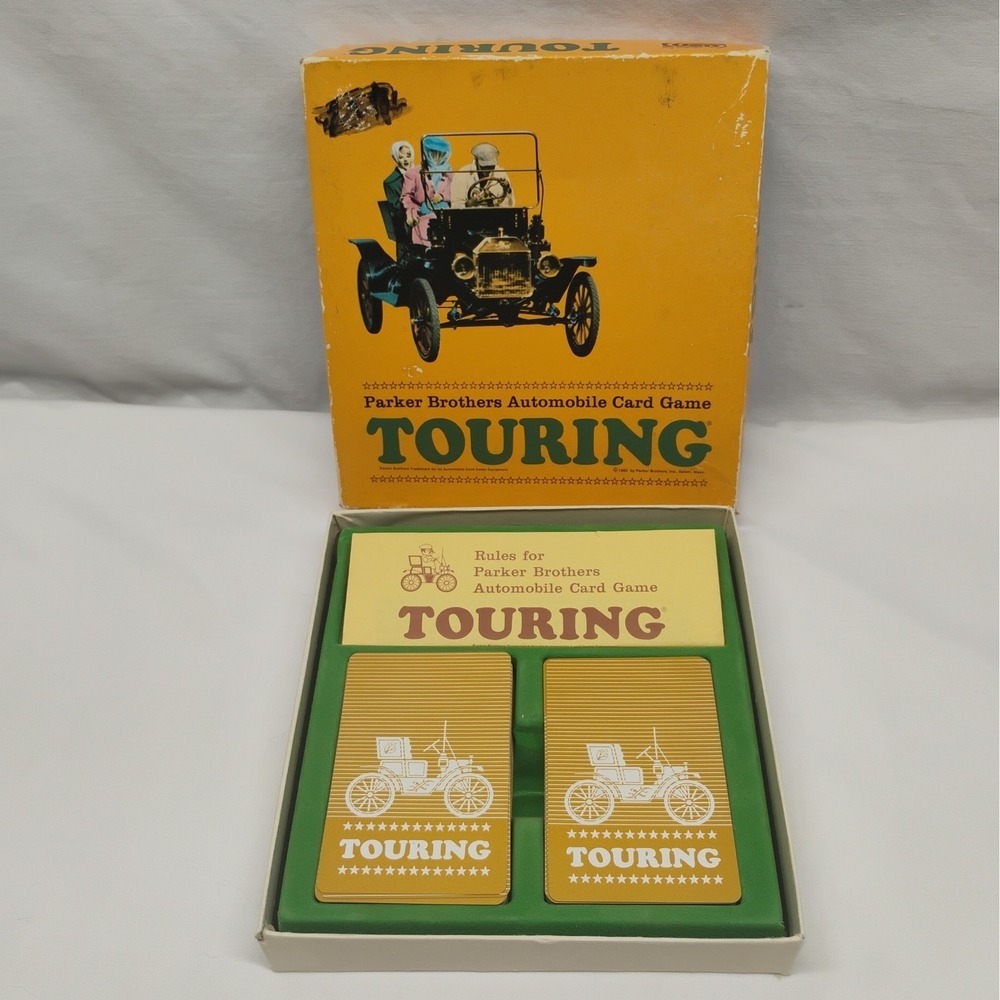 Vintage 1965 Parker Brothers Touring Automobile Card Game 100% COMPLETE